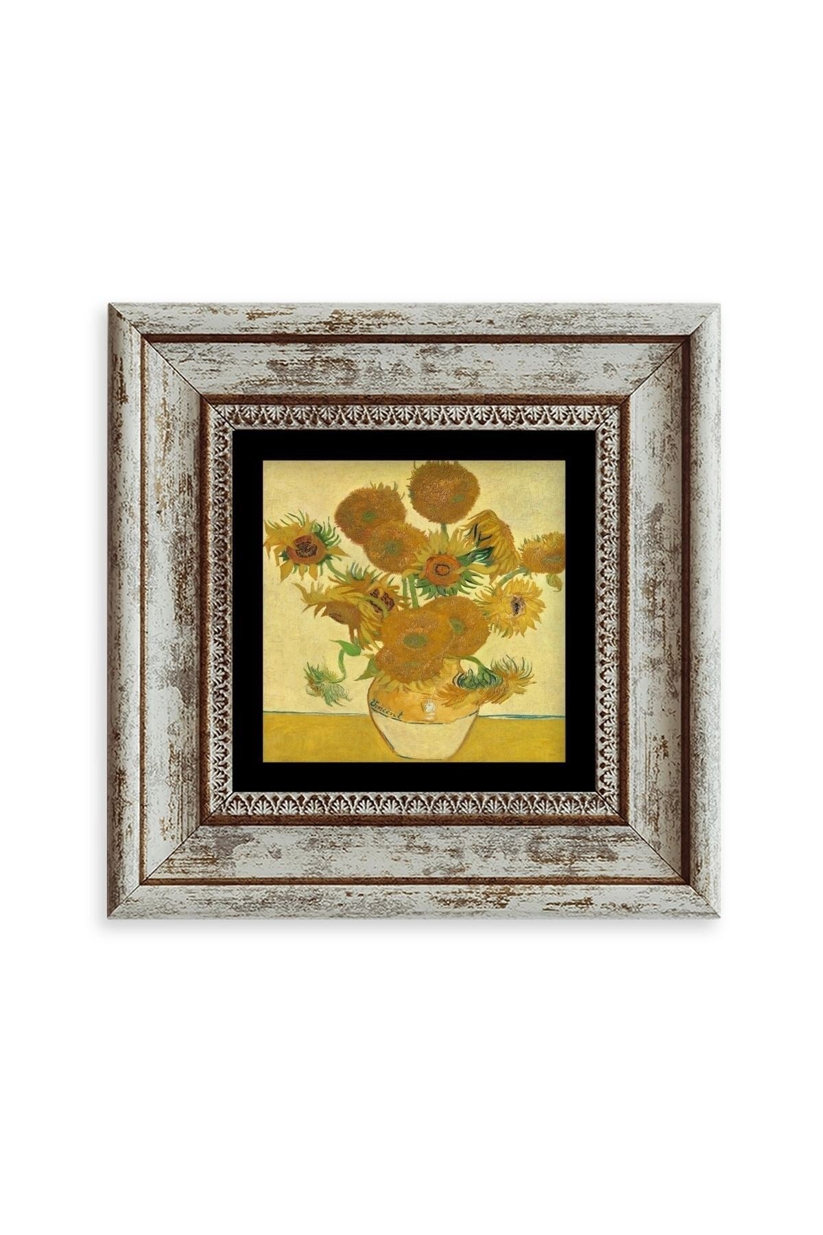 Van Gogh Çerçeveli Taş Tablo 20 cm