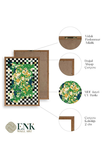 Desen Ahşap Çerçeveli Tablo 50 x 70