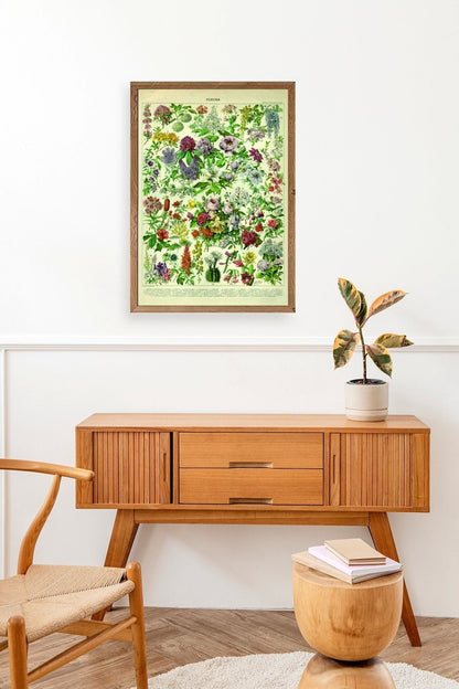 Çiçekler Ahşap Çerçeveli Tablo 17 x 23