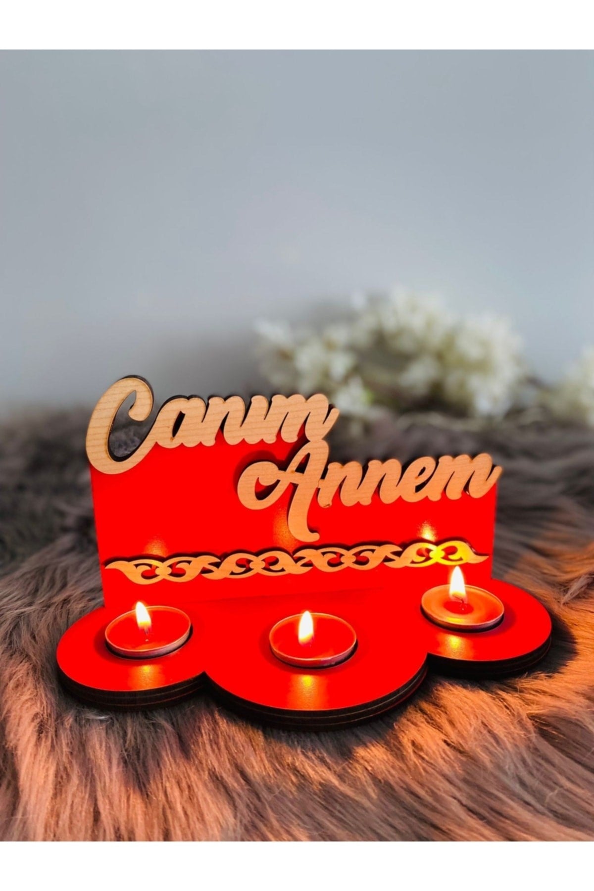 Anneler Gününe Özel 3'lü Mumluk