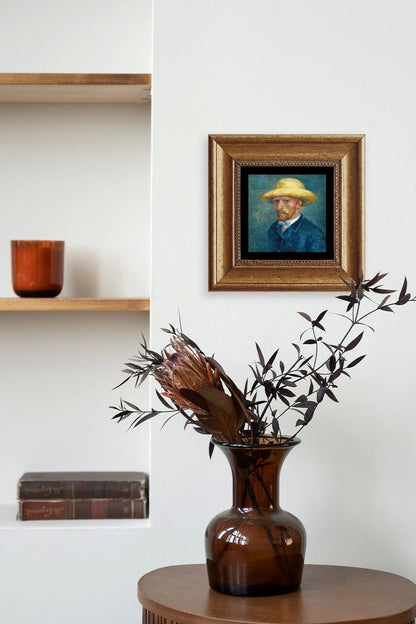 Van Gogh Çerçeveli Taş Tablo 20 cm