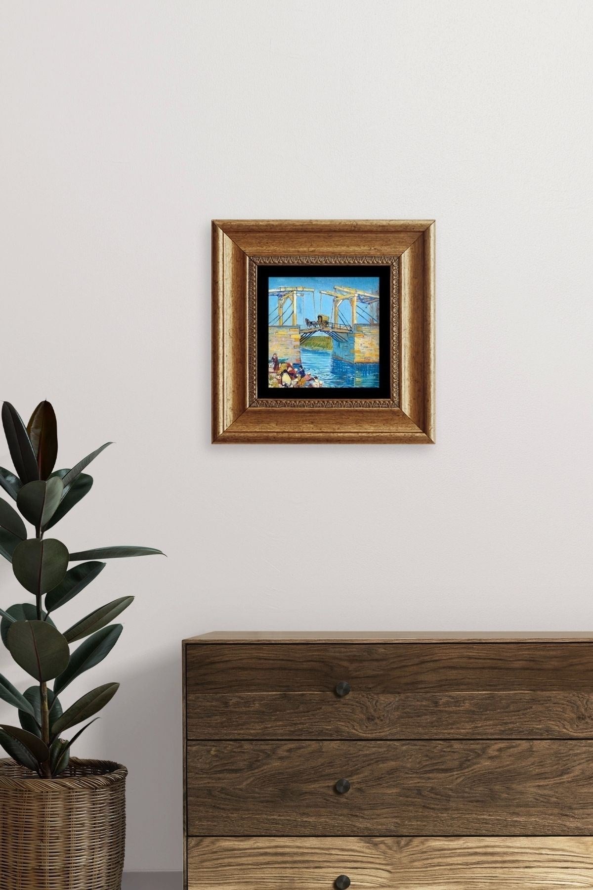 Köprü Çerçeveli Taş Tablo 20 cm