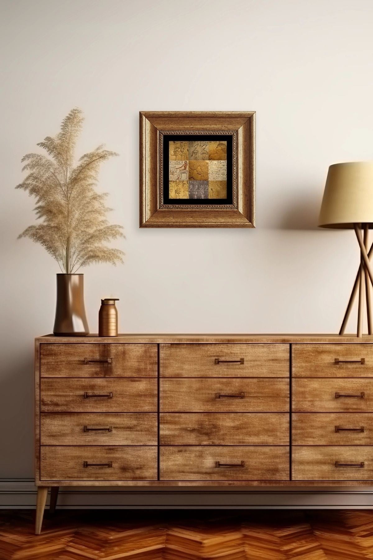 Mozaik Çerçeveli Taş Tablo 20 cm