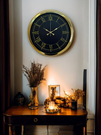 Zentime 40 Cm Gold Lüks Duvar Saati