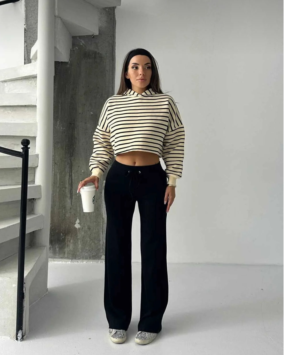 Kadın Modern Siyah Pantolon