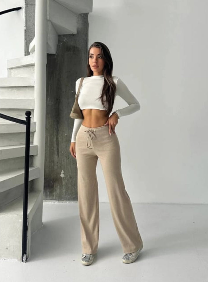 Kadın Modern Bej Pantolon