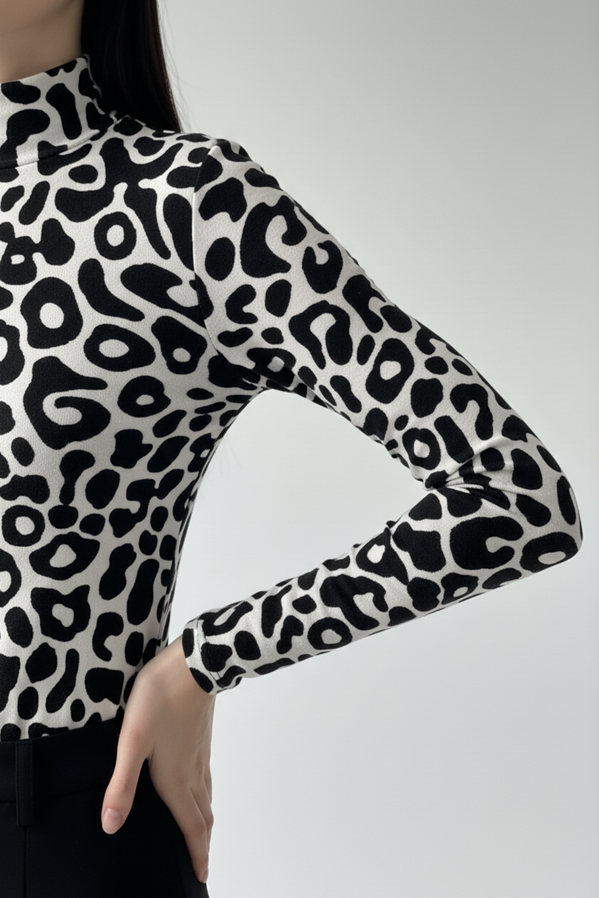 Kadın Zebra Desen Sandy Bluz