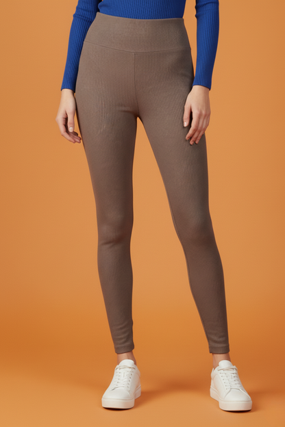 Kadın Fitilli Vizon Tayt