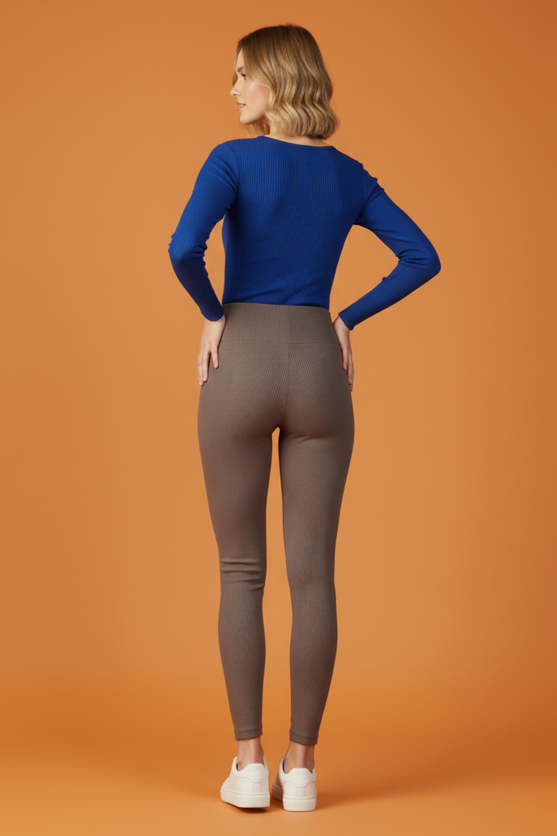 Kadın Fitilli Vizon Tayt