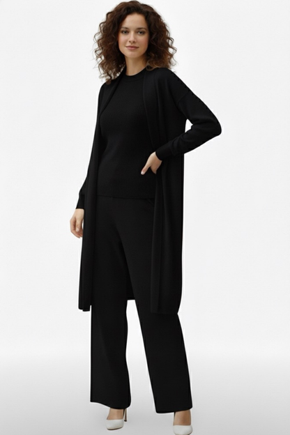 Üçlü takım siyah