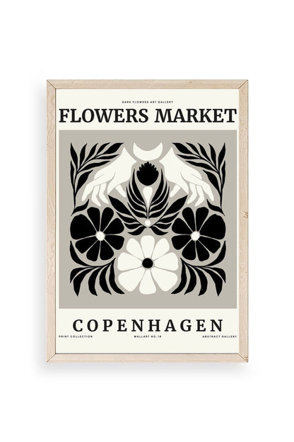 Çiçek Ahşap Çerçeveli Tablo 17 x 23