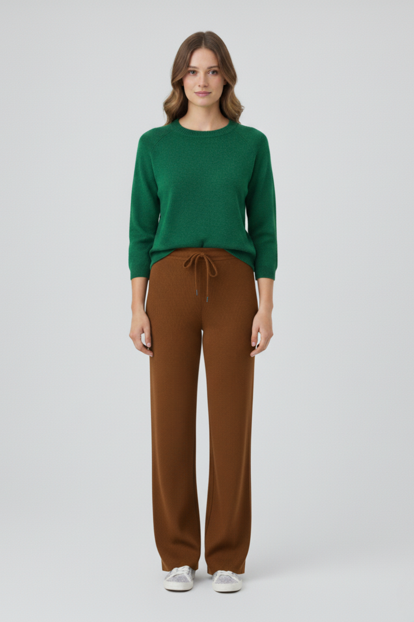 Kadın Modern Kahverengi Pantolon