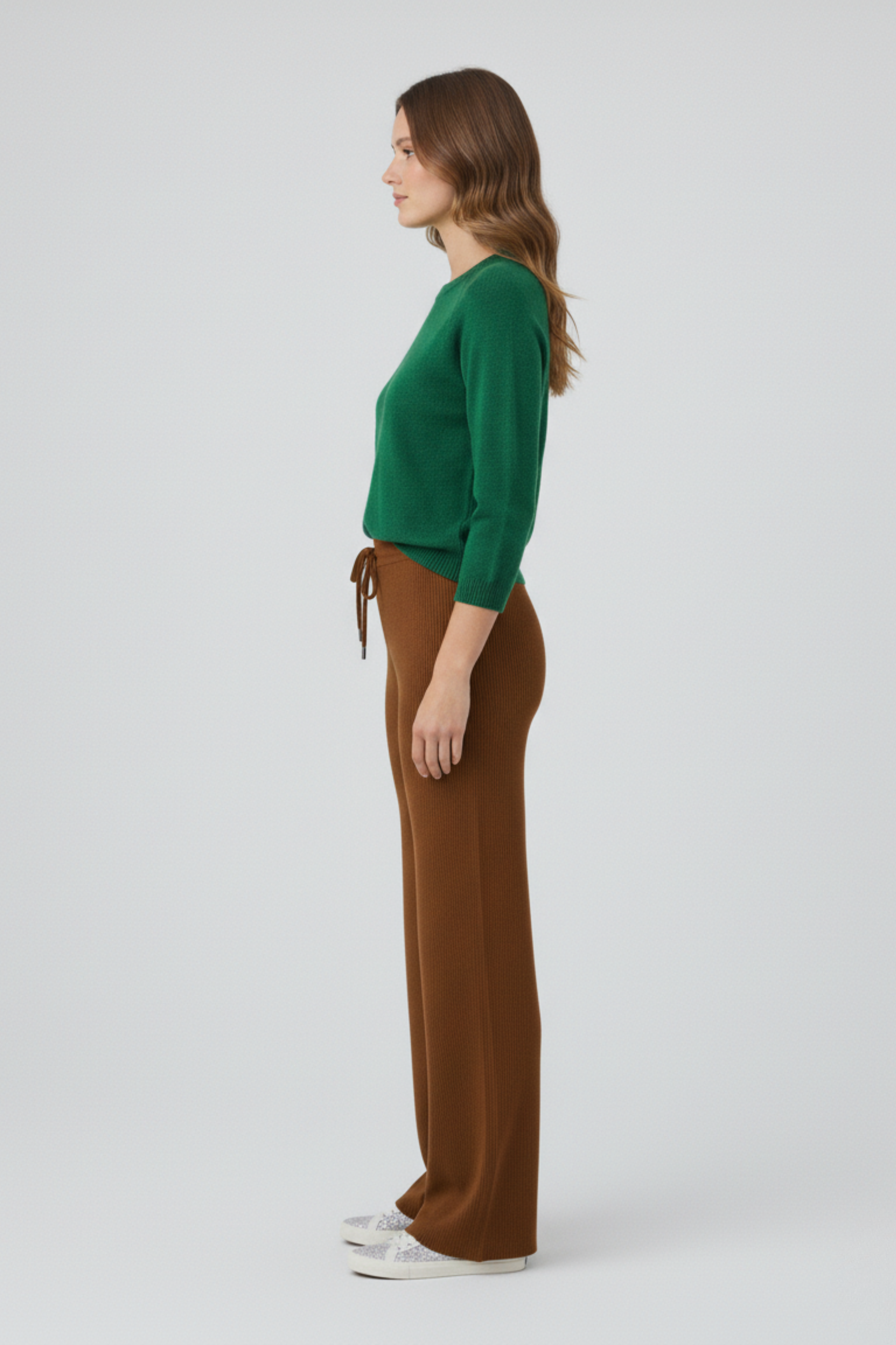 Kadın Modern Kahverengi Pantolon