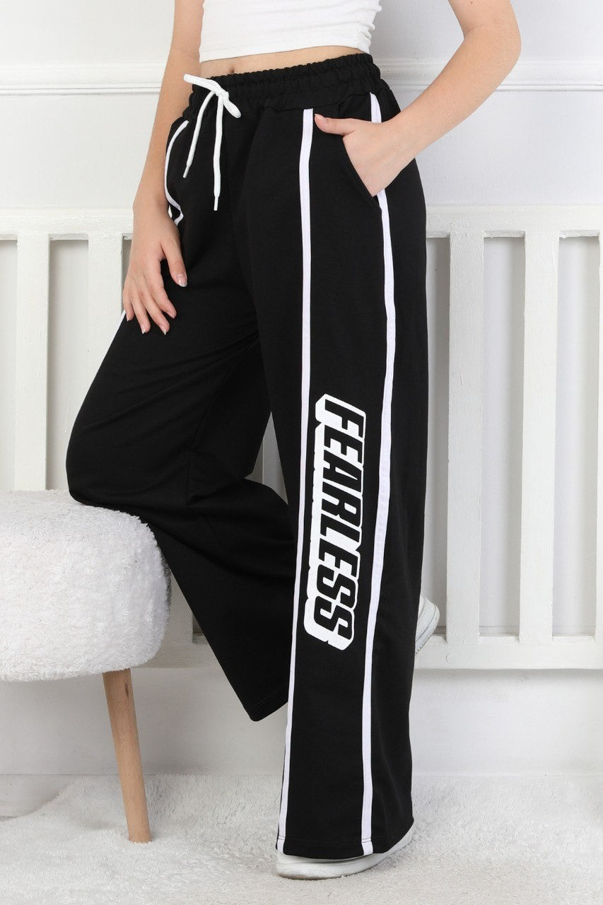 İki İplik Baskılı Kız Çocuk Eşofman Altı