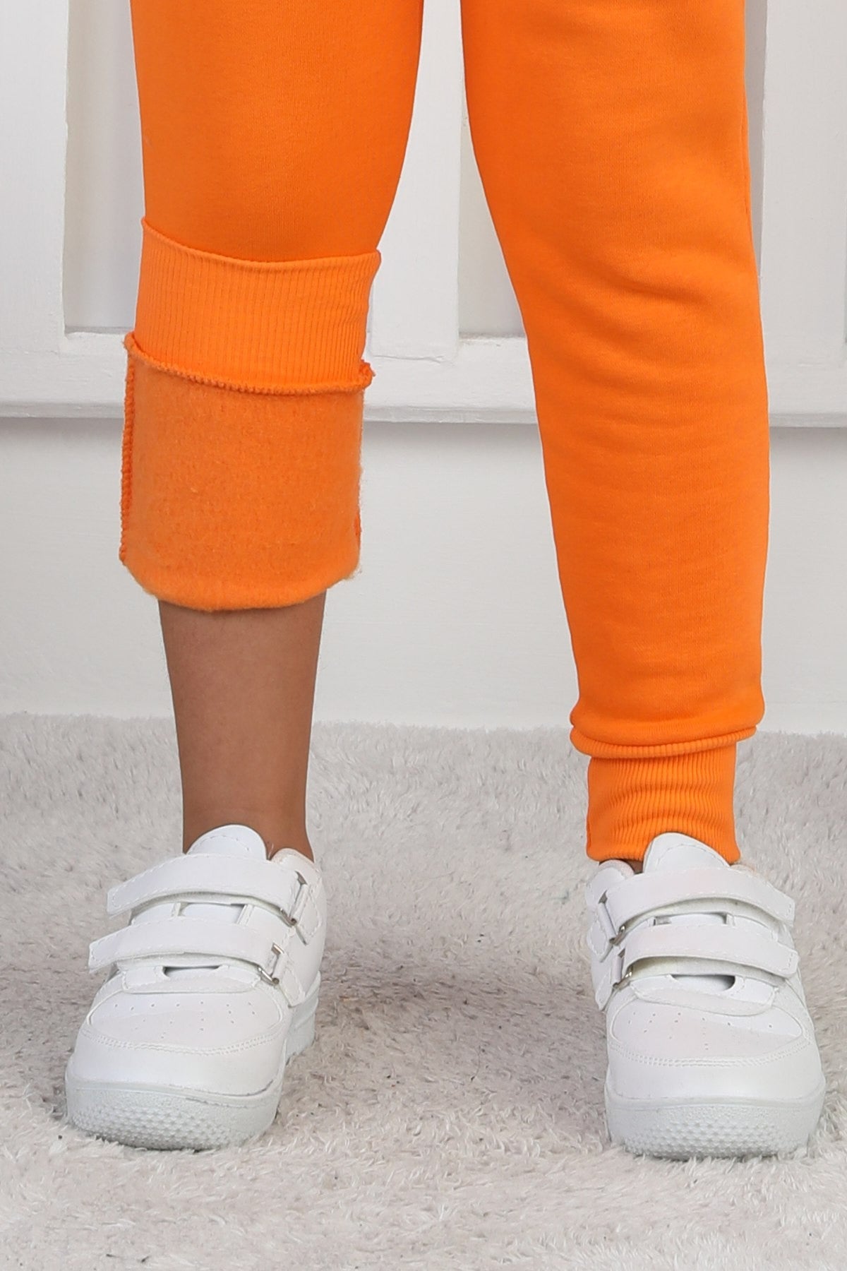 Şardonlu 3 İplik Düz Kız Çocuk Eşofman Altı