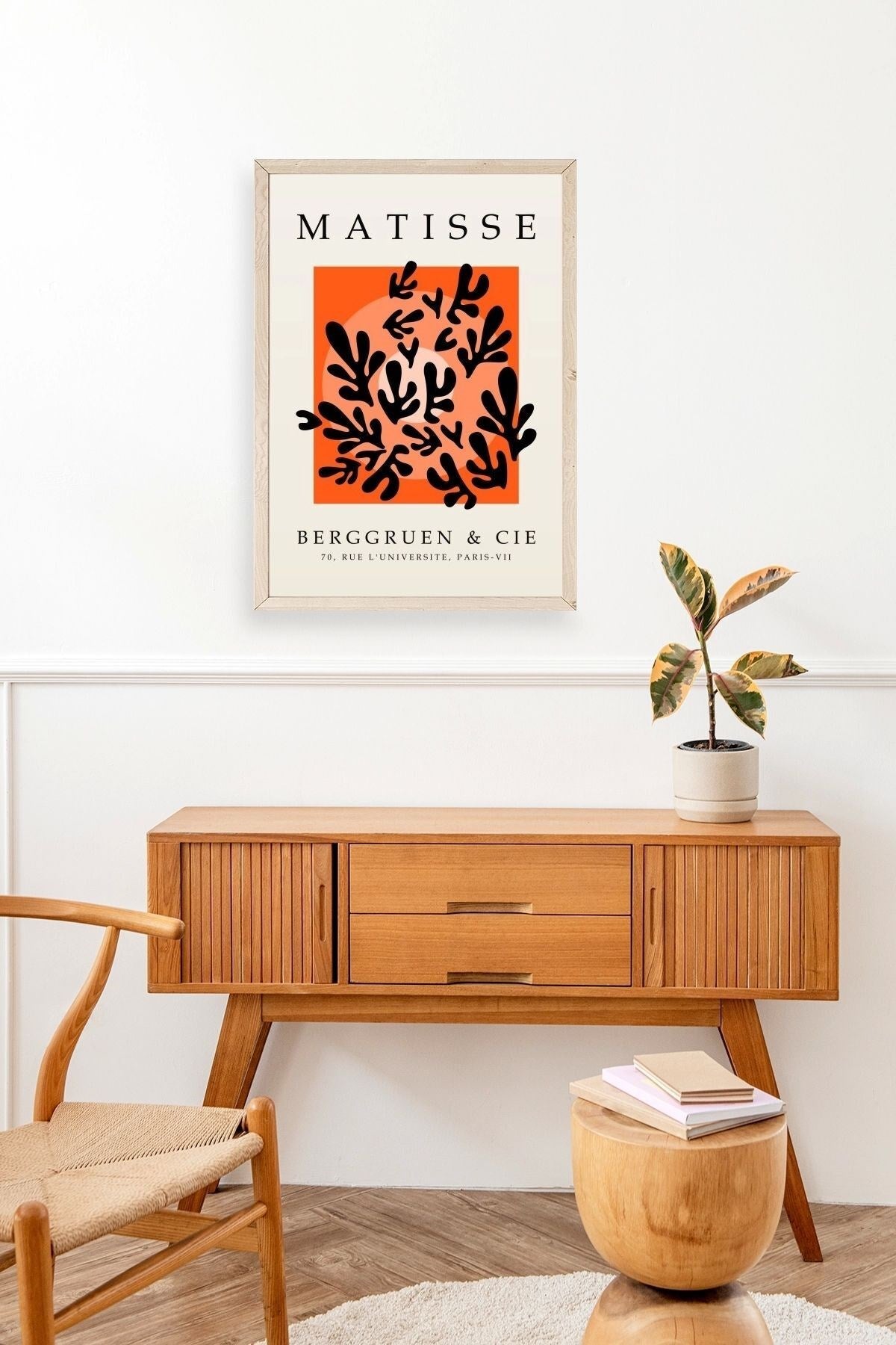 Yapraklar Ahşap Çerçeveli Tablo 17 x 23