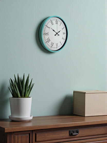 Zentime 36 Cm Turkuaz Dekoratif Duvar Saati