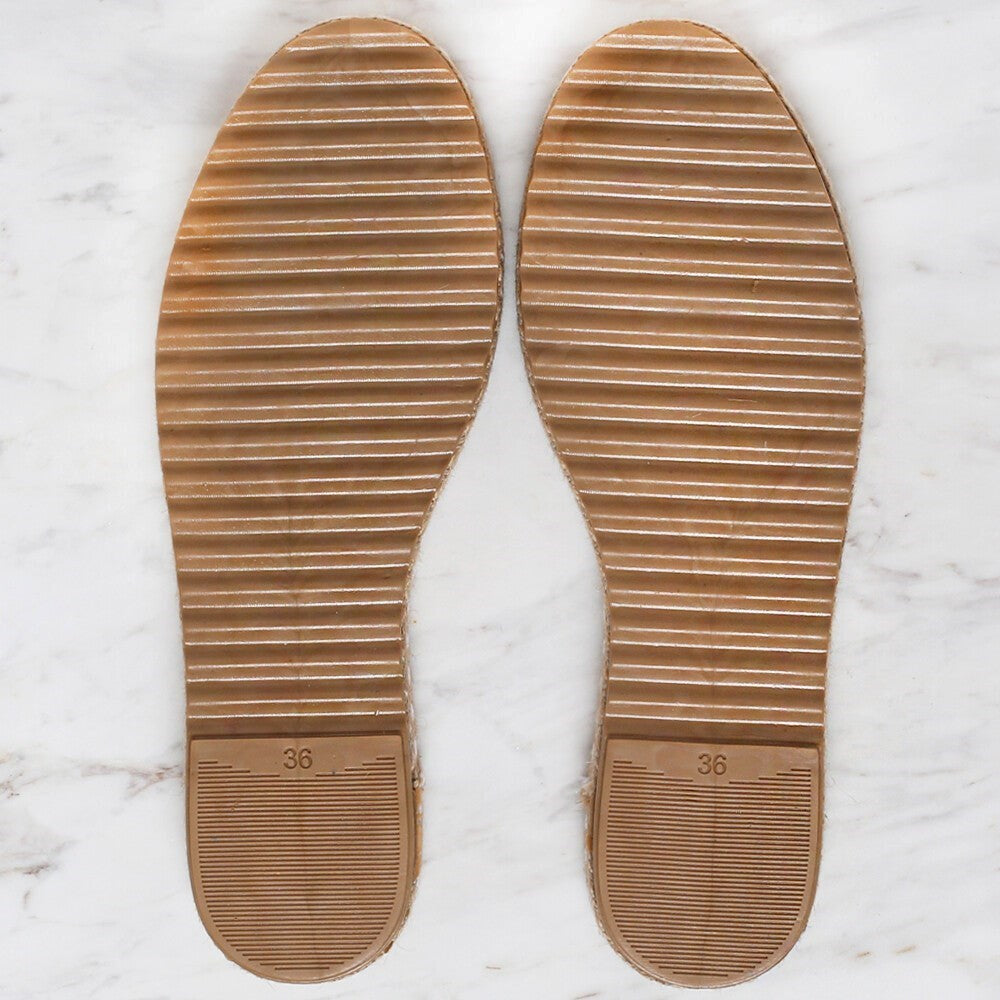 Loren Hasır Espadril / Ayakkabı Tabanı 36 Numara K