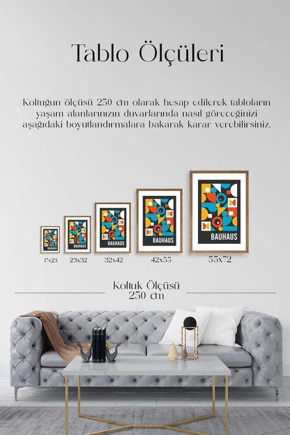 Modern Ahşap Çerçeveli Tablo 23 x 30