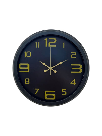 Zentime Prime Black 40 cm Metal Modern Tasarım Duvar Saati