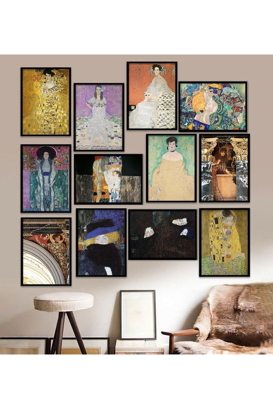 12 Parça Çerçeve Görünümlü Mdf Tablo Seti 15 x 20