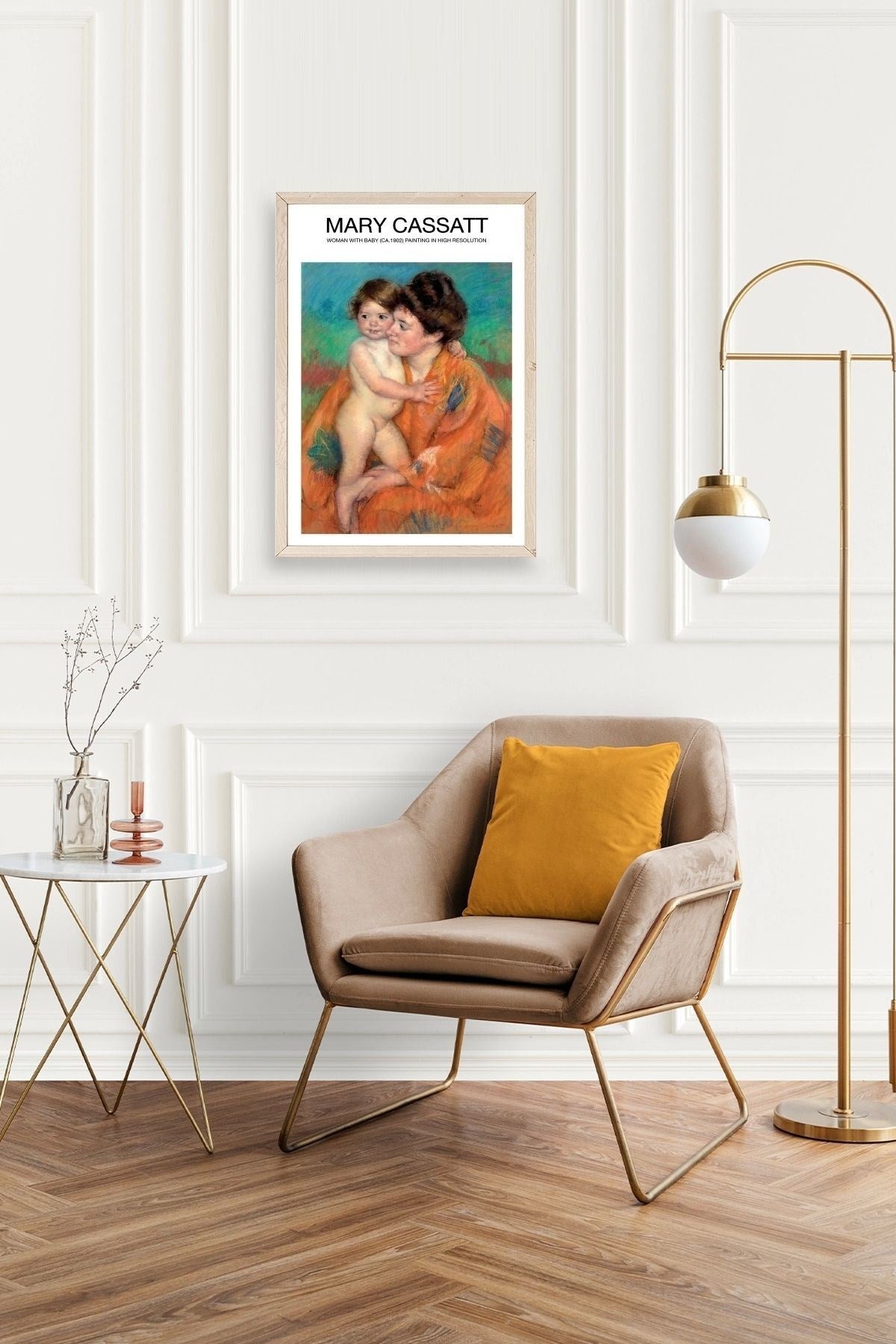 Mary Cassatt Ahşap Çerçeveli Tablo 50 x 70