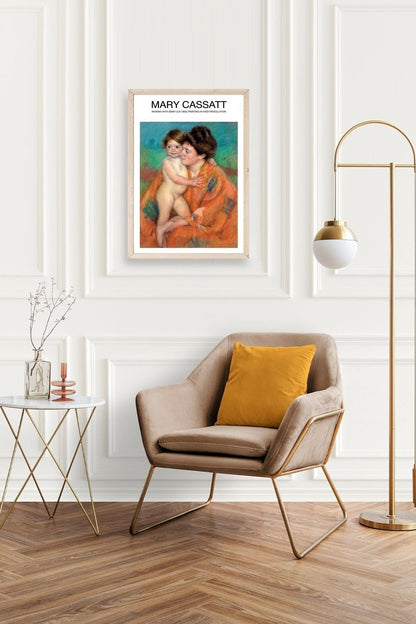 Mary Cassatt Ahşap Çerçeveli Tablo 50 x 70