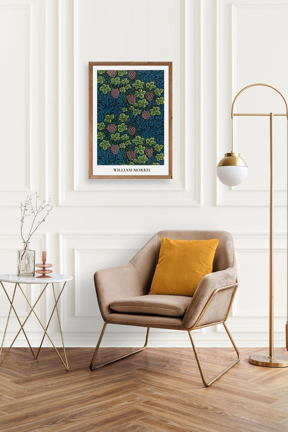 William Morris Ahşap Çerçeveli Tablo 30 x 42