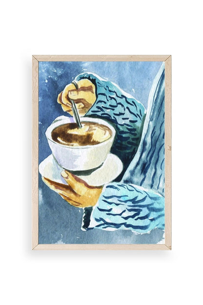 Kahve Ahşap Çerçeveli Tablo 23 x 30