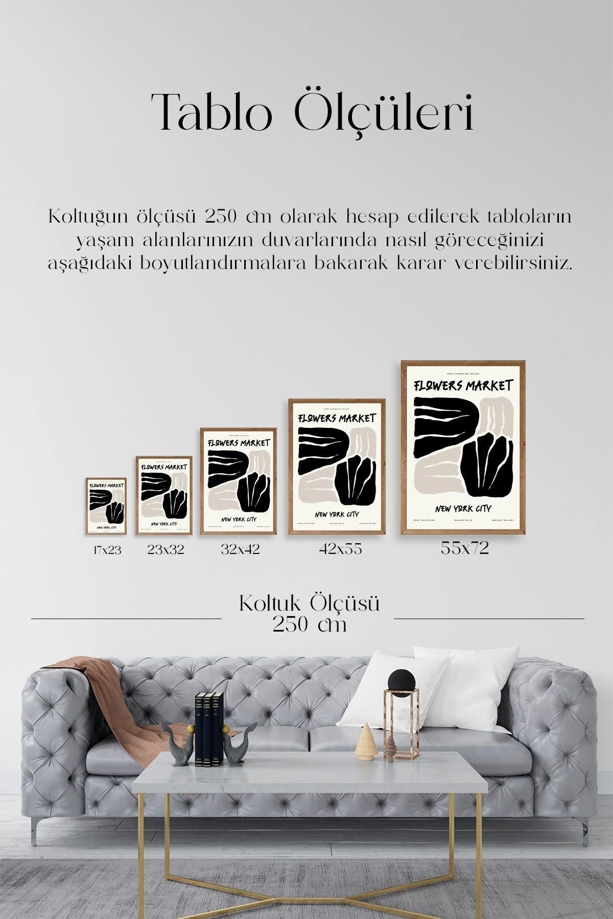 Çiçek Ahşap Çerçeveli Tablo 30 x 42