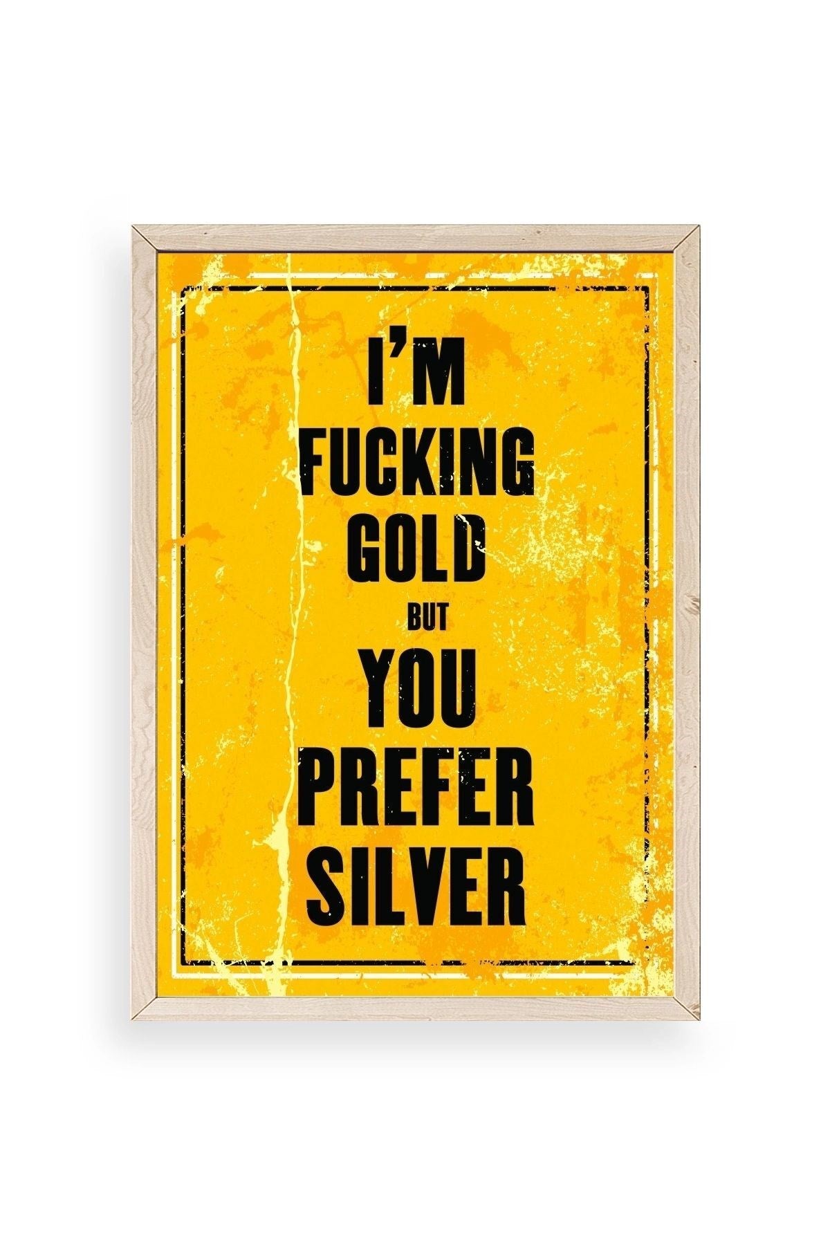 Motto Ahşap Çerçeveli Tablo 50 x 70