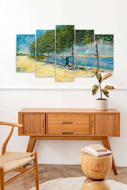 Deniz Retro 5 Parçalı Mdf Tablo 60 x 100