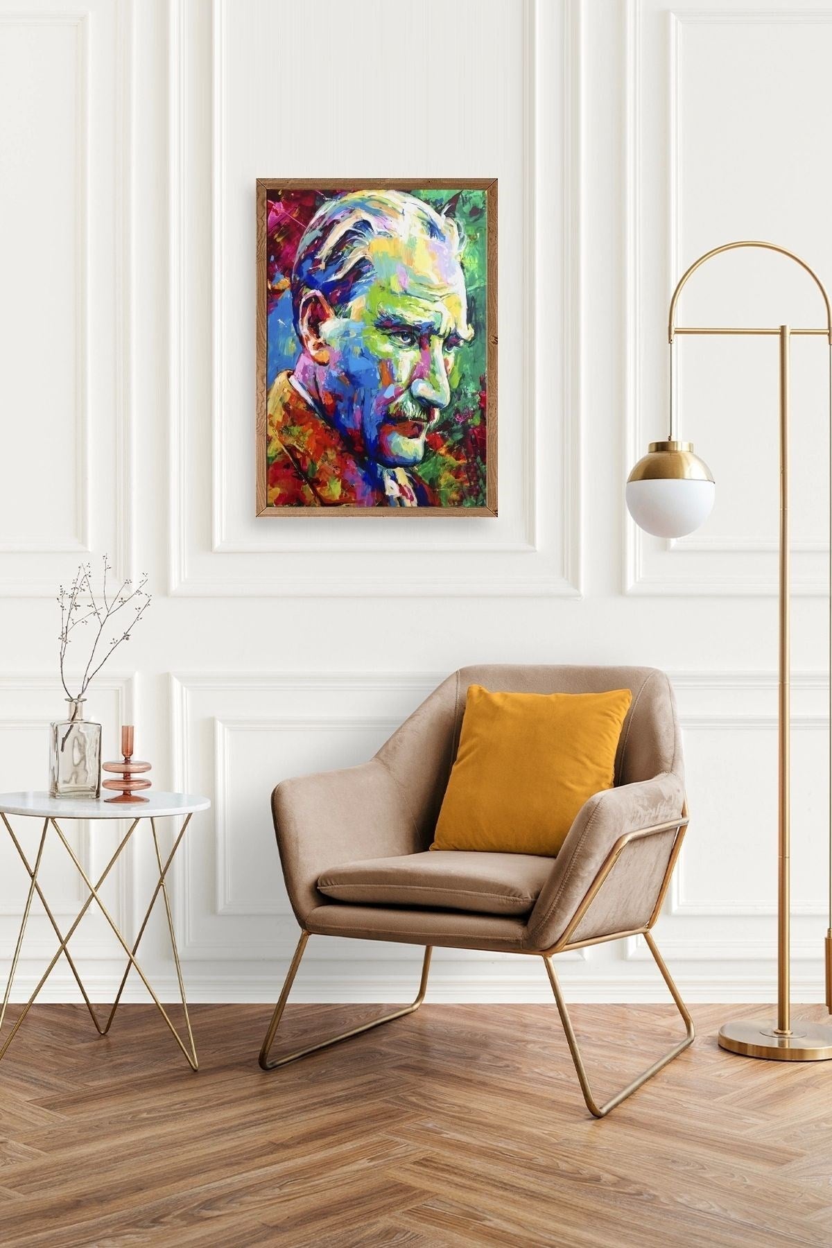 Atatürk Ahşap Çerçeveli Tablo 23 x 30