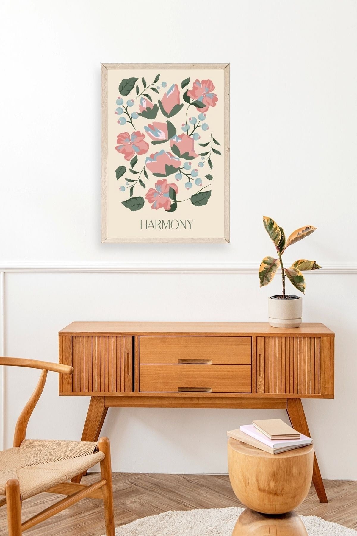 Harmony Ahşap Çerçeveli Tablo 50 x 70