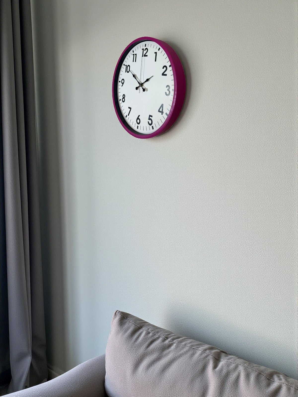 Zentime 36 Cm Pembe Dekoratif Duvar Saati