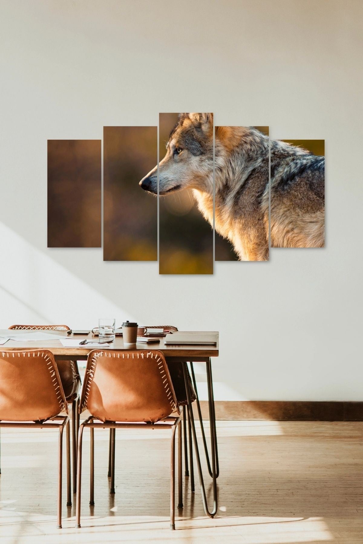 Kurt 5 Parçalı Mdf Tablo 60 x 100