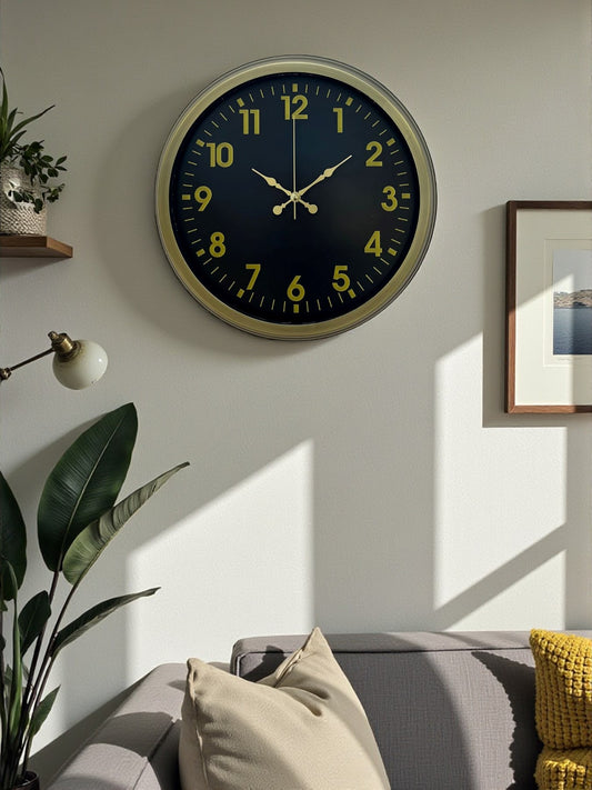 Zentime 40 Cm Metal Eskitme Klasik Duvar Saati