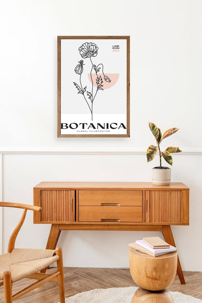 Çiçek Ahşap Çerçeveli Tablo 50 x 70