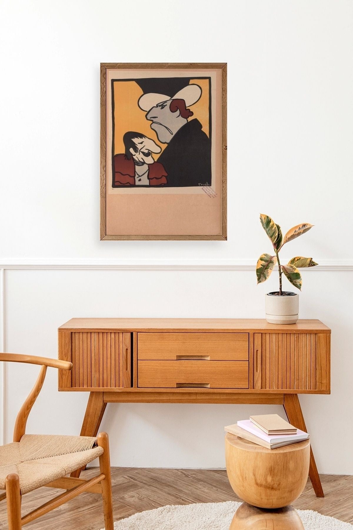 Frueh Ahşap Çerçeveli Tablo 30 x 42