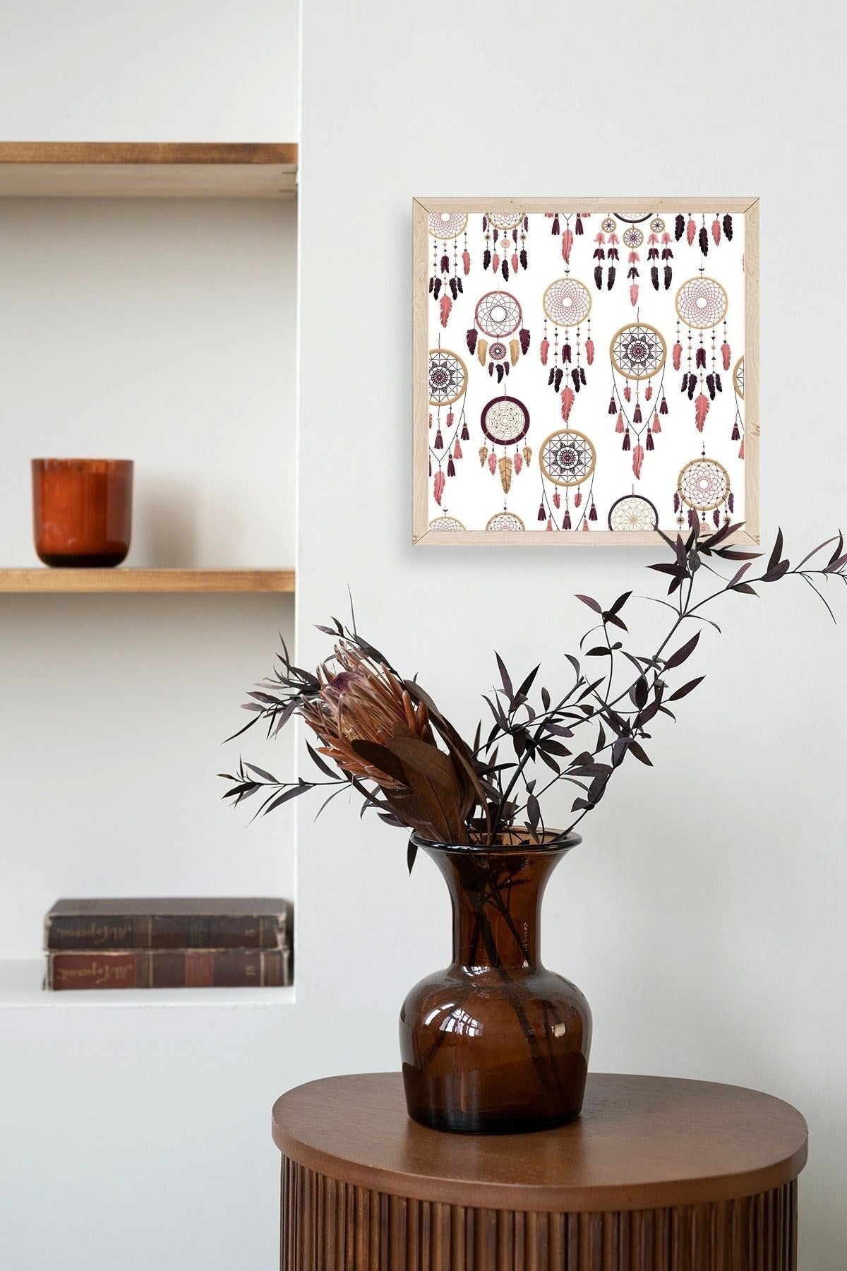 Rüya Kapanı Ahşap Çerçeveli Tablo 50 x 50