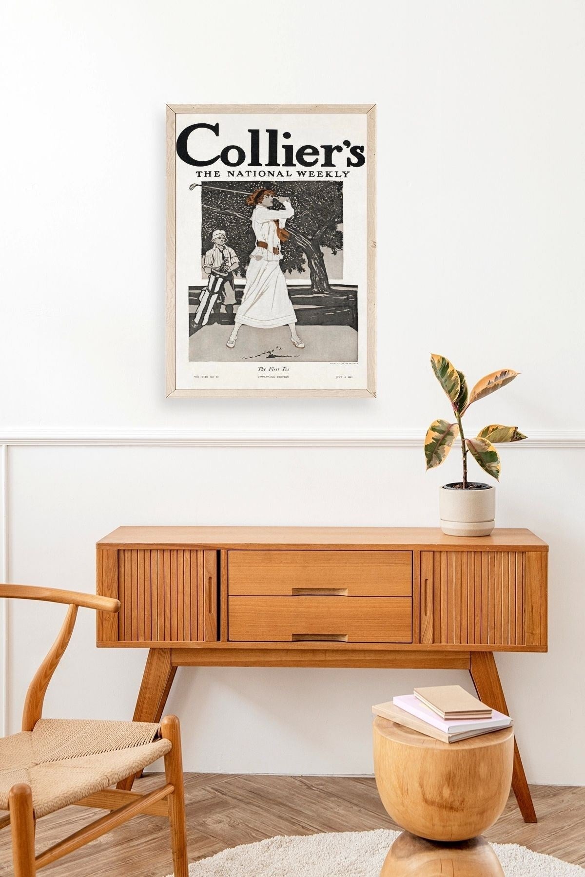 Edward Penfield Ahşap Çerçeveli Tablo 50 x 70