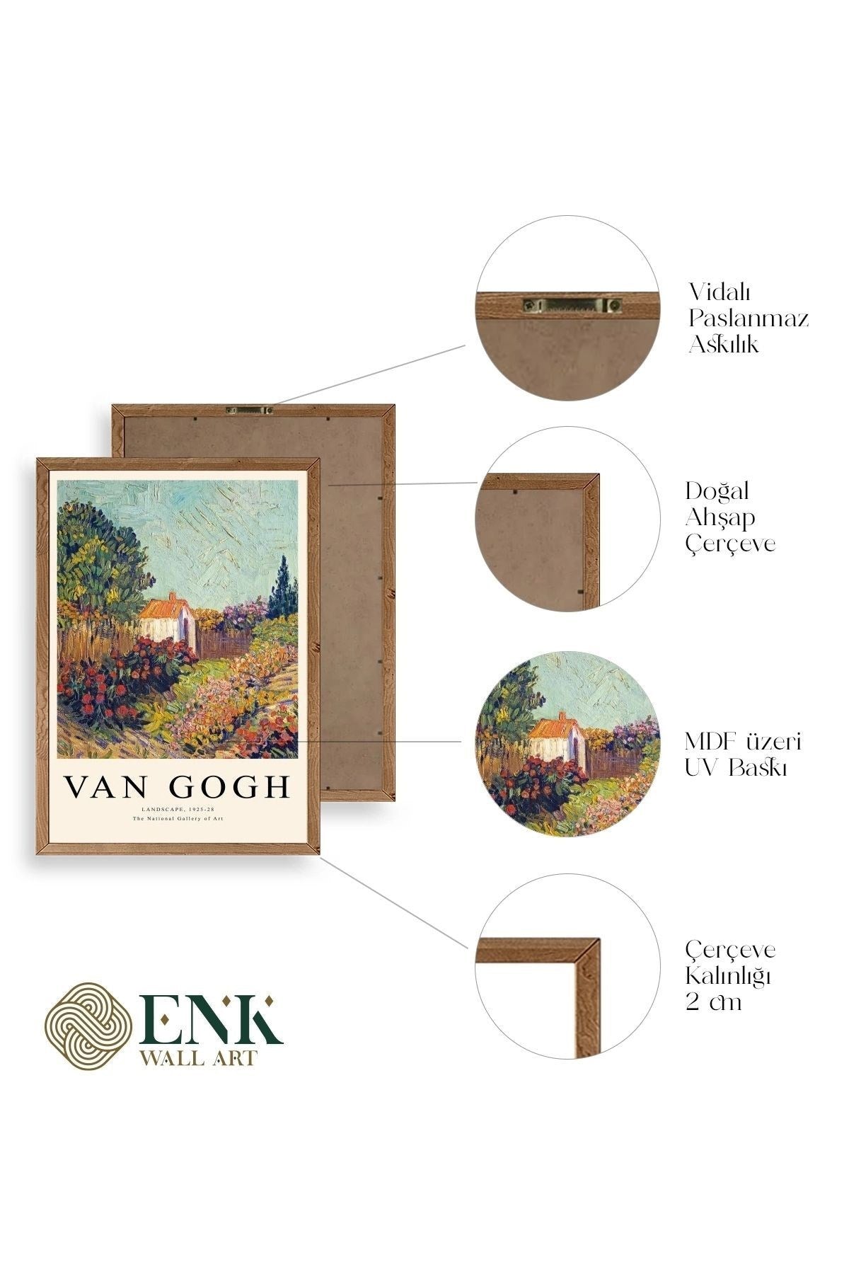 Van Gogh Ahşap Çerçeveli Tablo 30 x 42