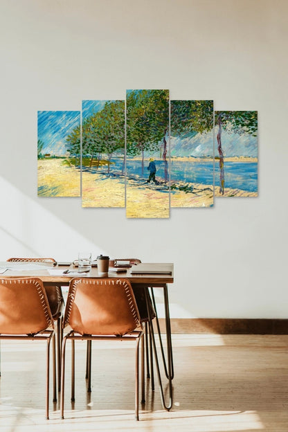 Deniz Retro 5 Parçalı Mdf Tablo 60 x 100