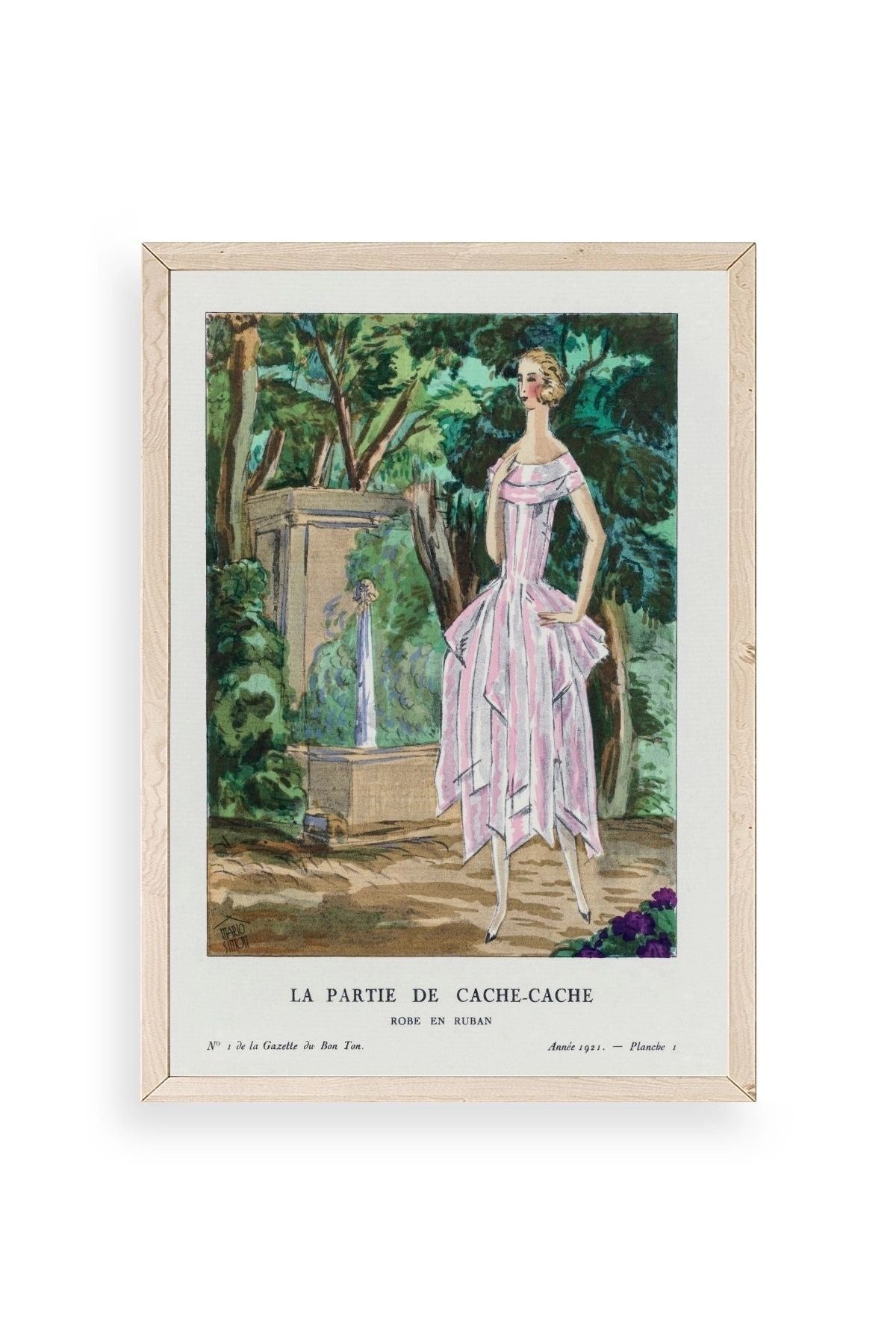 Bon Ton Gazetesi Ahşap Çerçeveli Tablo 50 x 70