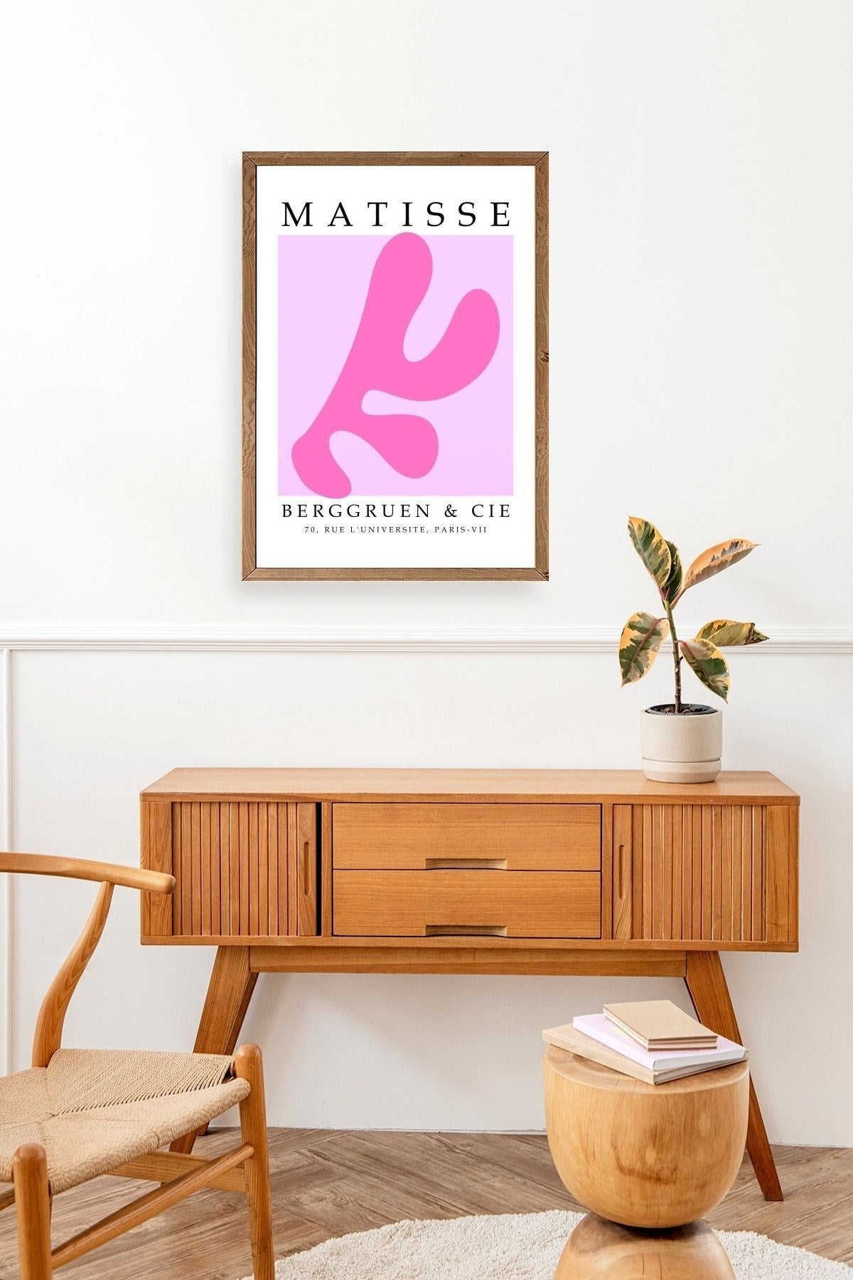 Fransız Ahşap Çerçeveli Tablo 30 x 42