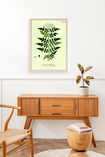 Yapraklar Ahşap Çerçeveli Tablo 23 x 30