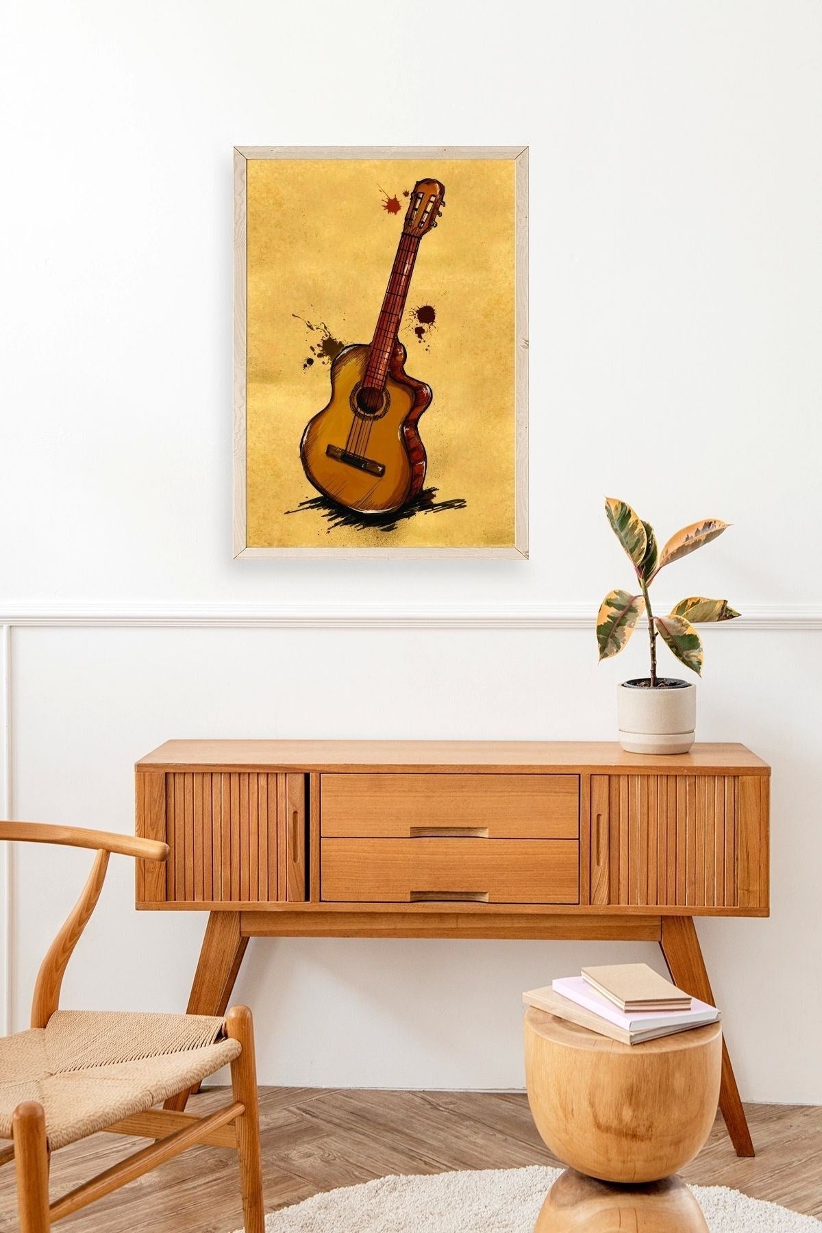 Keman Ahşap Çerçeveli Tablo 30 x 42