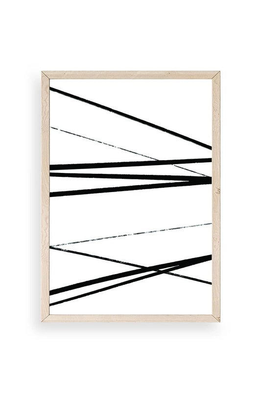 Modern Ahşap Çerçeveli Tablo 30 x 42