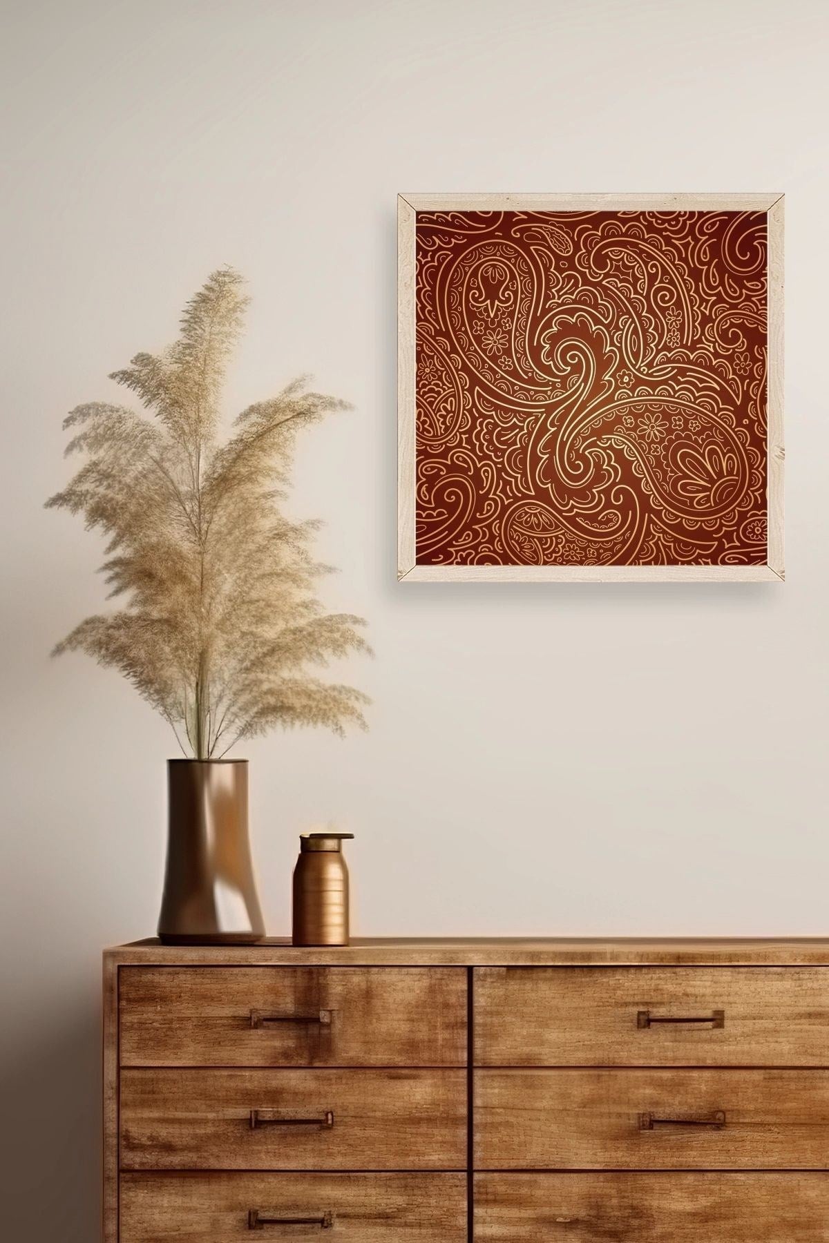 Motif Ahşap Çerçeveli Tablo 23 x 23