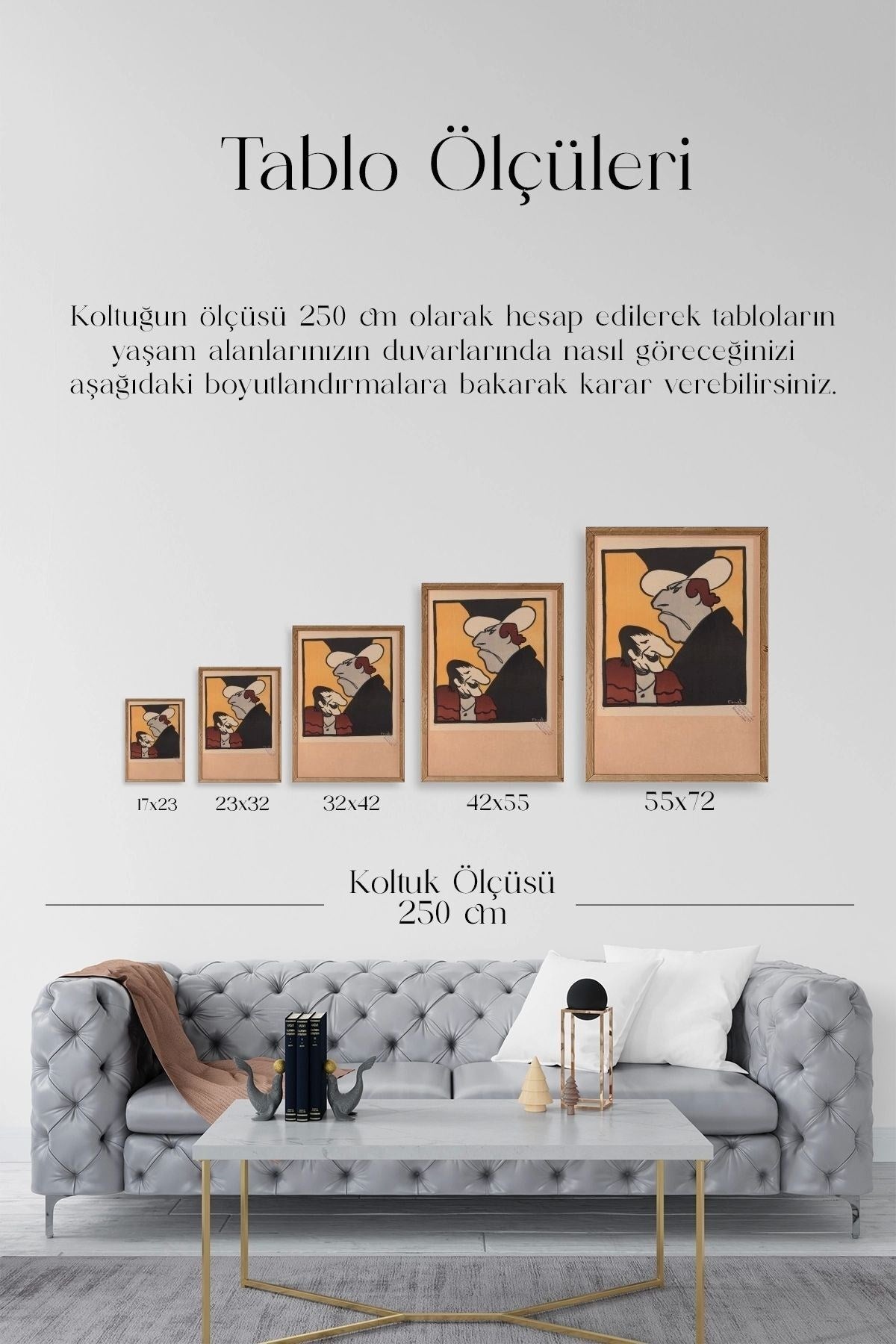 Frueh Ahşap Çerçeveli Tablo 17 x 23